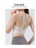 Nude Feeling Criss-Cross Sports Bra: Shockproof, High-Intensity Yoga & Running Fitness Vest