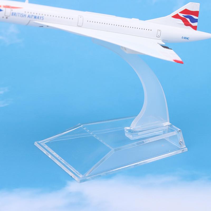 16Cm British Concorde Model Replica Metal Aircraft Model Scale Aviation Collectible Diecast Miniature Ornament Souvenir Toys