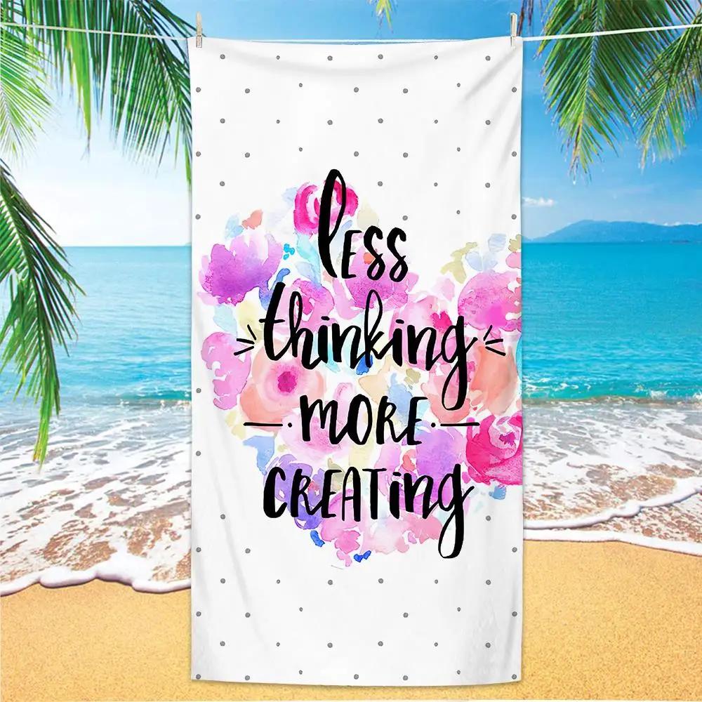 Summer Fun Print Beach Towel - Soft Absorbent Towel for Vacation Lovers,Vibrant and Stylish Designs for Everyday Use and Comfort