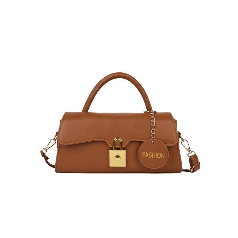 New niche high-end design sense fashion trend handbag solid color women's bag shoulder messenger bag