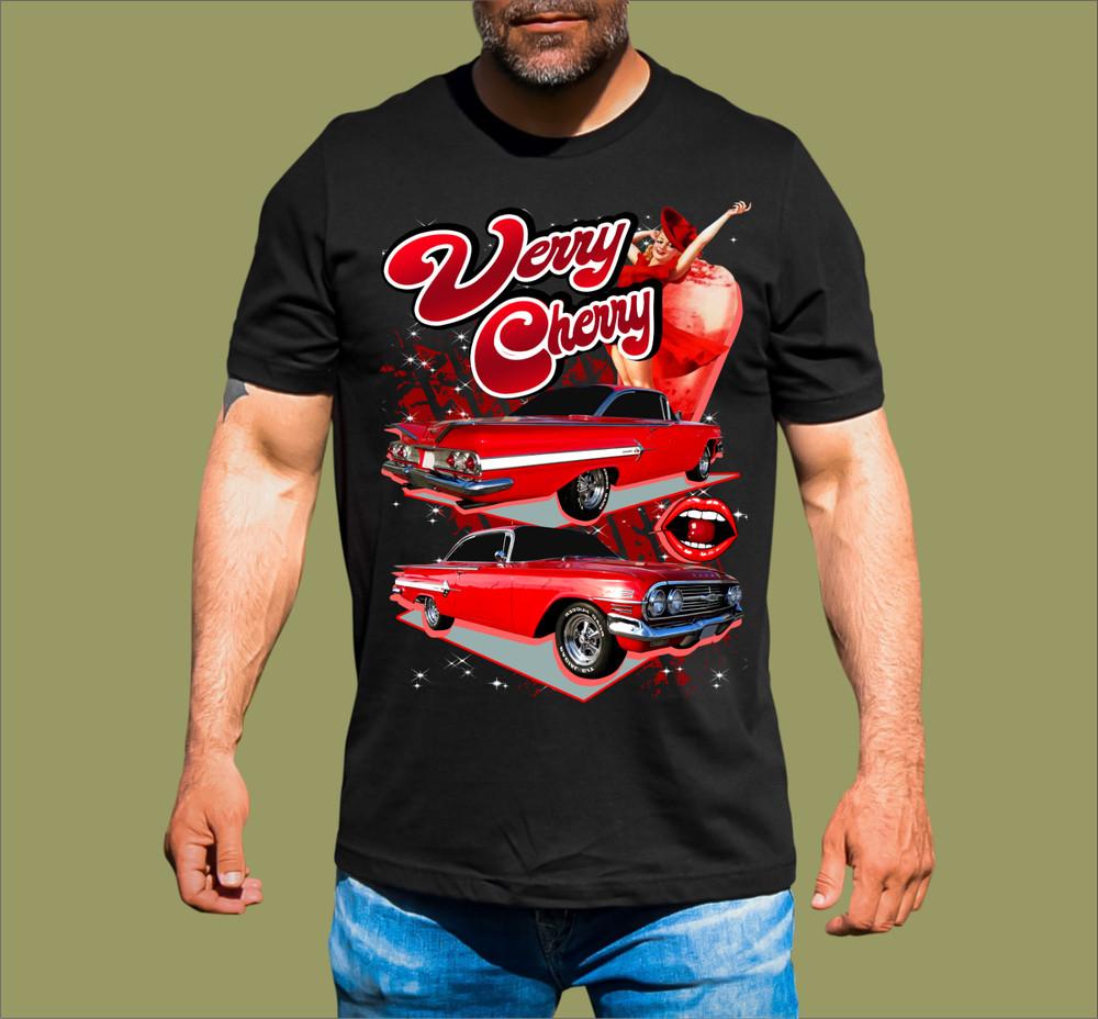 VERY CHERRY CHEVY T-SHIRT Unisex T-Shirt XXL