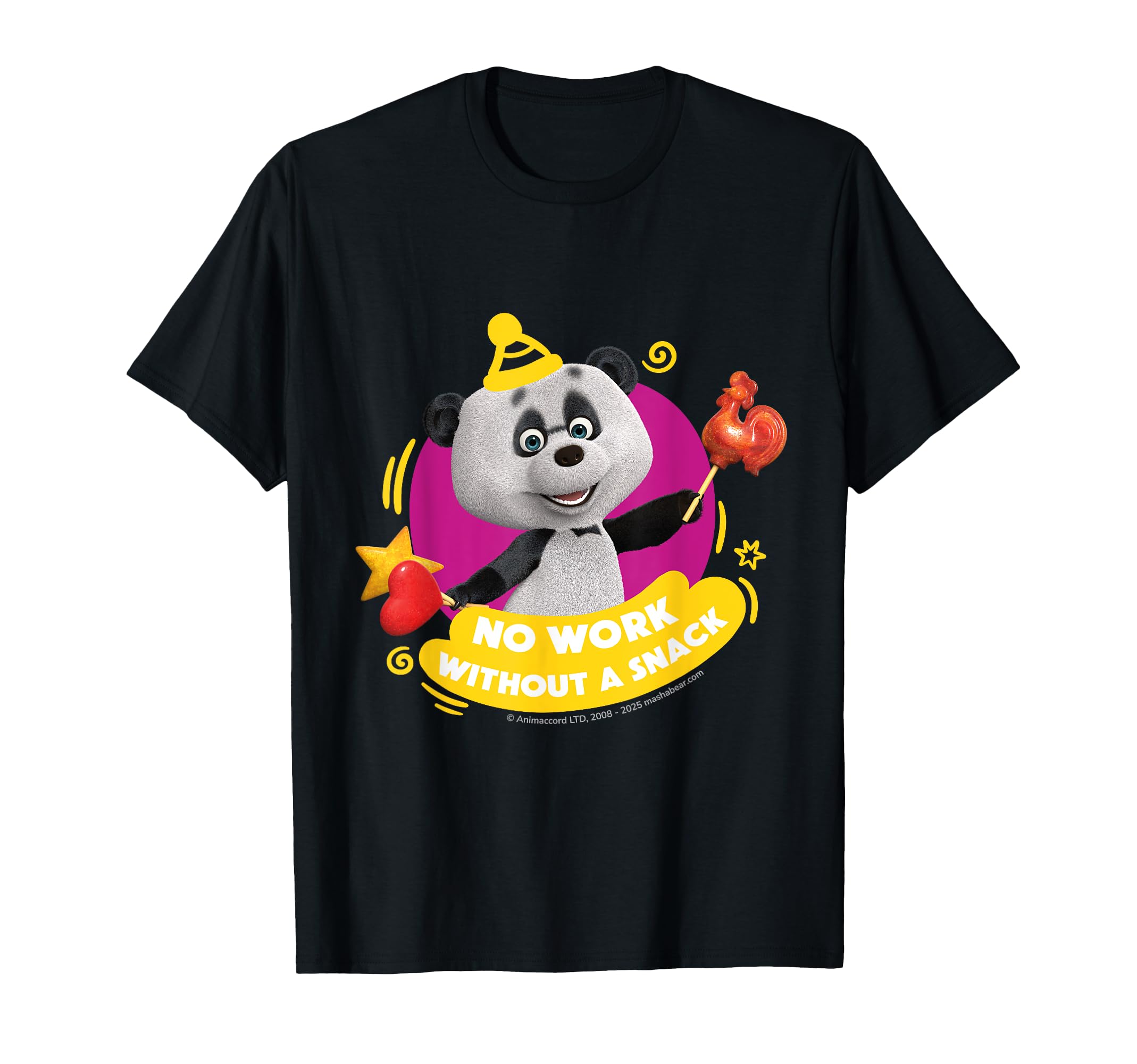 No Work Without a Snack Friends. T-shirt чёрный