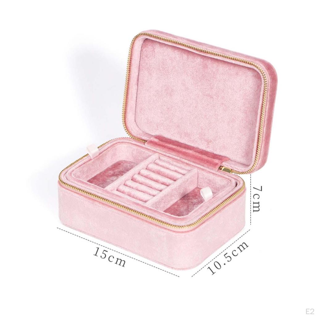 Organizer Box, Container Gift Portable Travel Case Display Er for Necklaces Earring Birthdays