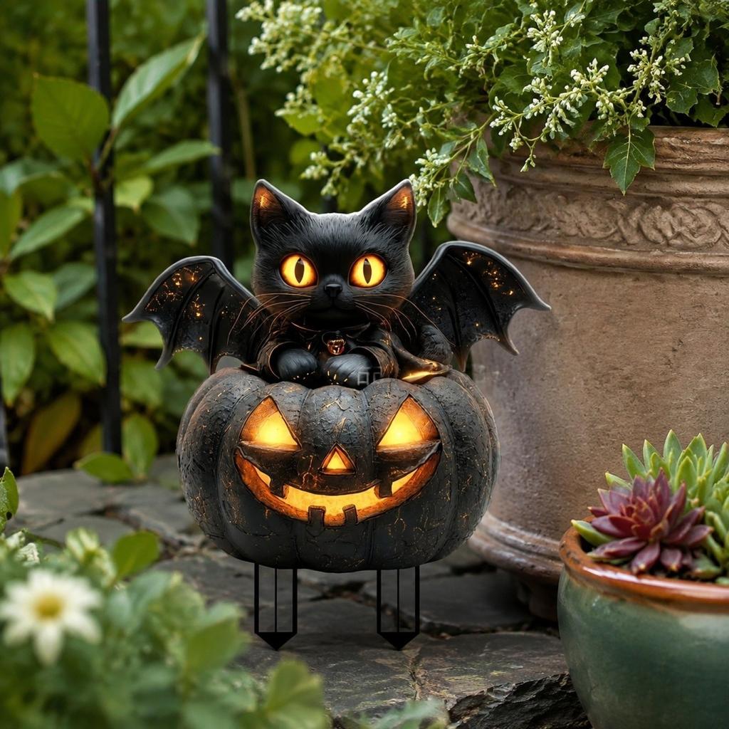 Halloween Pumpkin Man 2D Acrylic Yard Standee with Garden Stake for Outdoor Party Decor