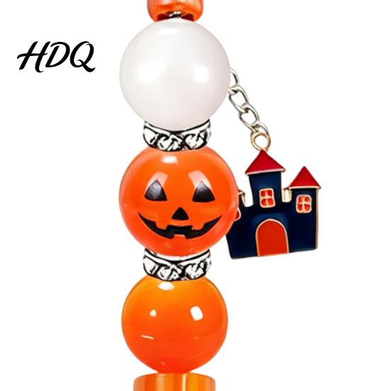 Art And Craft Materials for Adults 8PCS Halloween Beadable Pens, Assorted Acrylic Beads Decor, DIY Ballpoint Holiday Party Supplies Crafts Pen