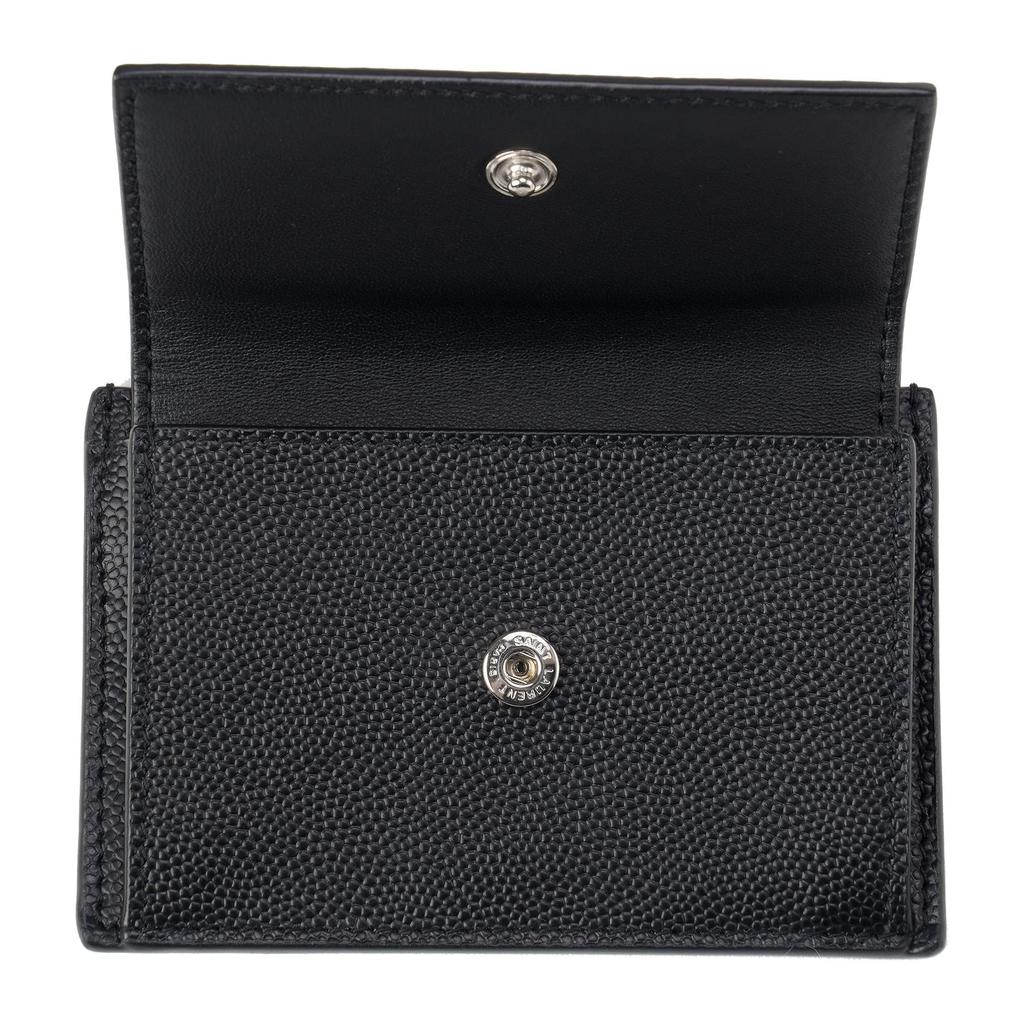 SAINT LAURENT Saint Laurent Etui na karty 552996 BTY7 N 1000 Klasyczna czerń Czarny [Przedmiot]