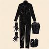 Men'S Pvc Shiny Full Body Cover Bodysuit Pu Faxu Latex Leather U Bulge Pouch Man Jumpsuit Maid Stage Nightclub Tights Shaping