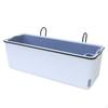 Rectangular SelfWatering Hanging Planter, Flower Pot, Balcony Vegetable Box, Water Level Gauge,
