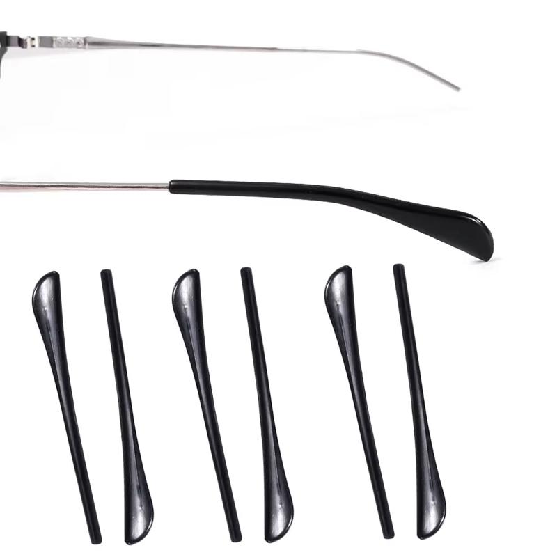 3 Pairs/Set Silicone Non-Slip Glasses Leg Covers Non-Slip Ear Hook Bracket Sunglasses Glasses Leg Temple Covers Earmuffs