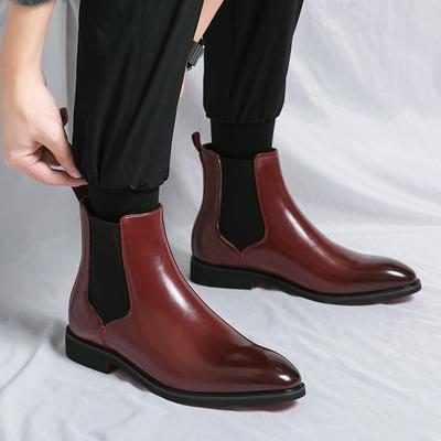 Herrenstiefel Luxuriöse Retro-Stiefeletten Business Büro Bequeme Formelle Stiefel Outdoor-Reisestiefel Herrengrößen 38-46