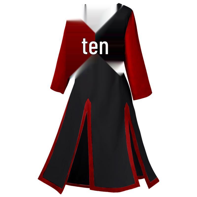 2025 Medieval Templar Women's Ball Gown Cosplay Costume - European and American Style