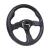 13 Inch 330mm Flat Bottom Leather Racing Car Steering Wheel for Performance Driving Experience