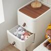 Storage Cabinet with Drawers – Multifunctional for Living Room & Bedroom, Plastic Snack Organizer Rack