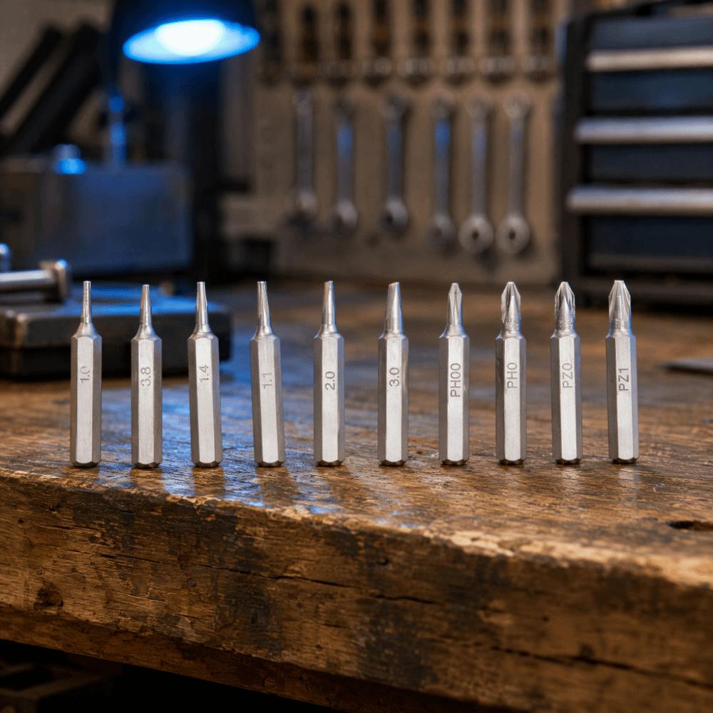 10pcs 4mm Shank Screwdriver Bits Set Cross Head Slotted Bits Hex Shank Screwdriver Bits 5/32 Inch Hex Shank S2 Steel