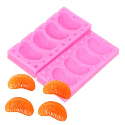 Peeling Orange Shape Tangerine Cake Decorating Chocolate, Resin, Candy, Jewelry Mold Silicone Mold Fruit Mold Fondant 2Unit/PCS