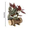 Artificial Plants Wooden Flower Pots Bonsai Green Plants Potted Fake Flowers Creative Garden Ornament Office Home Decoration