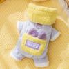 Autumn and winter dog clothes, thickened warm, quilted cotton pockets, traction cat pets, bear four-legged cotton-padded clothes, dog clothes.