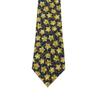 Used CHANEL tie COCO Mark Star Chain silk Navy gold suit