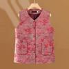 Mid-Aged Women's Chinese Style Button-Up Vest