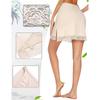 Sottogonna Mezza Sottogonna da Donna con Bordino in Pizzo Floreale Resistente all'Aderenza Biancheria Intima da Donna Sottogonna a Vita