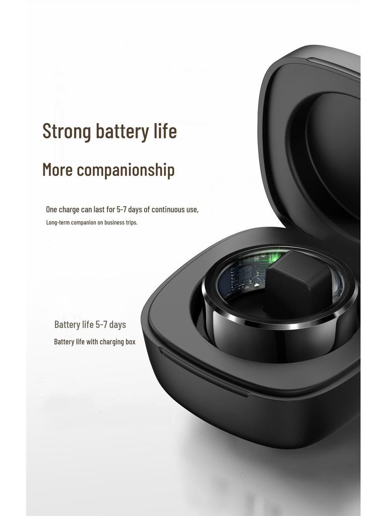 R6 Smart Ring: Sleep, Exercise, Pedometer, Waterproof, Bluetooth, Heart Rate & Blood Oxygen Monitor