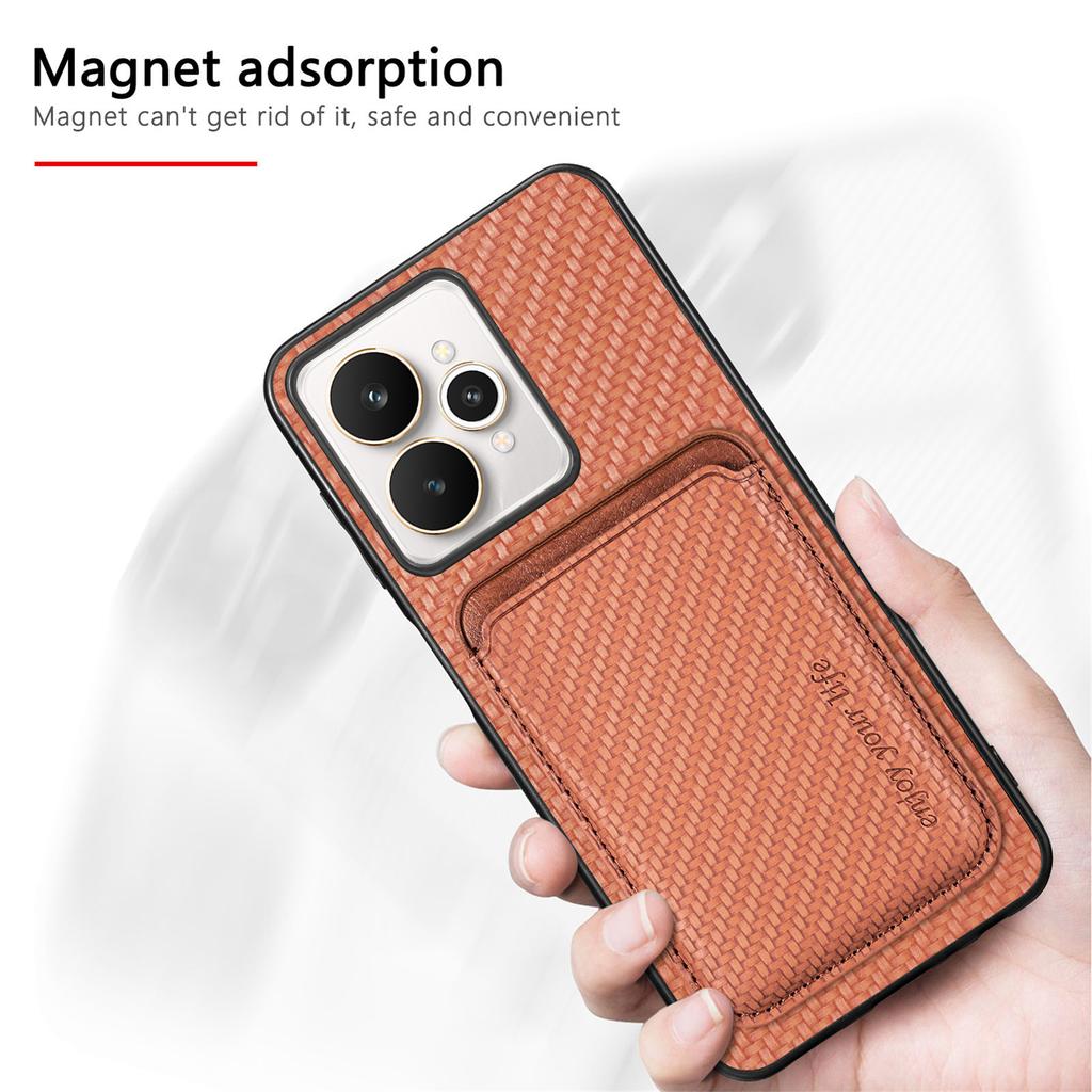 For Realme 15 5G Case Magnetic Detachable Card Holder Phone Back Cover