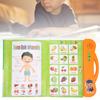 Kid English E Book Electronic Sound Book Educational Toy Reading Machine With Learning Pen(Orange )