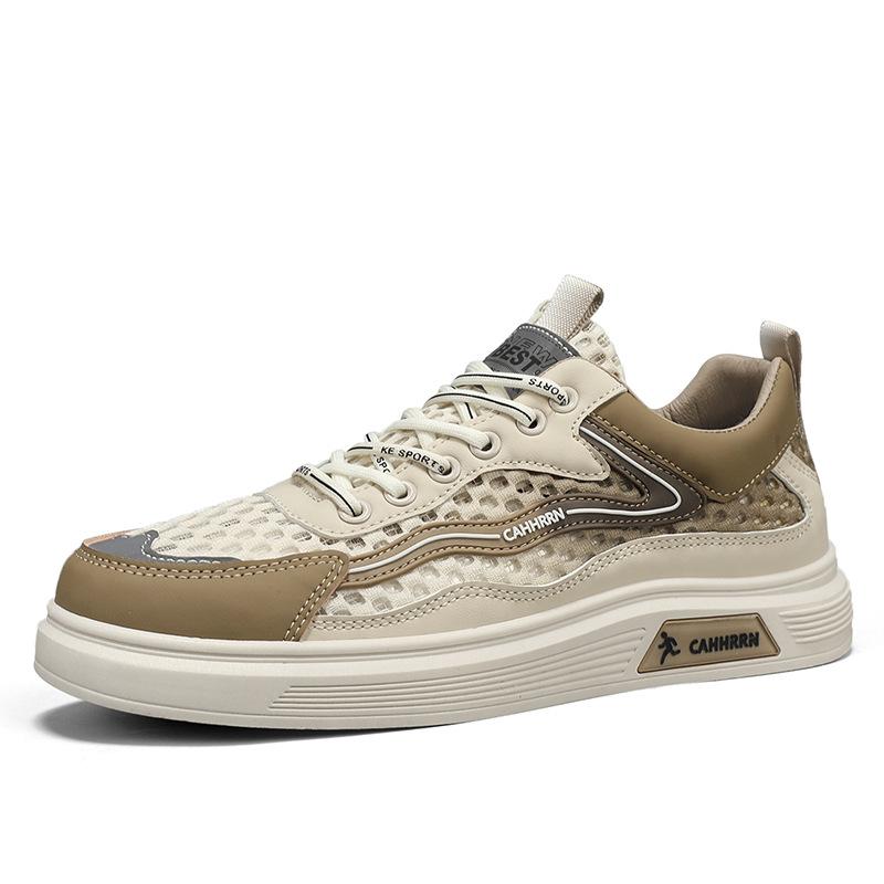 Men's Shoes Summer Breathable 2025 New Mesh Thin Hollow Mesh Shoes Student Street Mesh Sports Casual Shoes