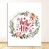 Picture Merry Christmas Party Decoration Nordic Wall Decor Watercolor Art Painting Prints Happy Holidays Quotes Canvas Posters