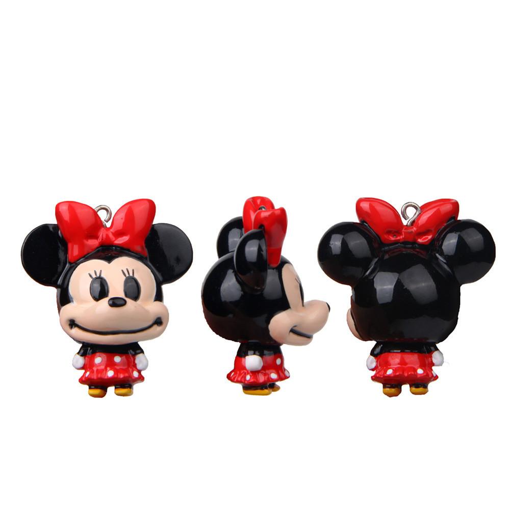 Mickey Mouse Resin Handcraft Keychain With Cartoon Accessories For Gift Giving And Party Decor