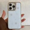Niche Snowflake Is Suitable for Apple 17promax Mobile Phone Case iPhone16 Electroplating 14 Water Condensation 13 Simple 12 Hard 15