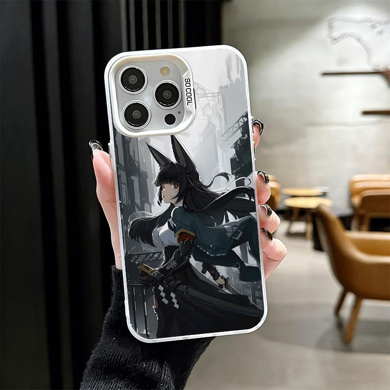 Zenless Zone Zero Hoshimi Miyabi Weiche Handyhülle für iPhone 15 16 17 Pro Max 17Air 16E 14 Plus 13 12 Mini Stoßfeste Rückabdeckung