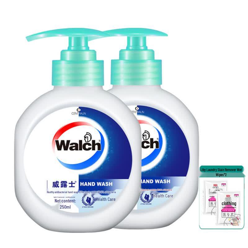 Walch Healthy Antibacterial Hand Wash & Liby Wipes Set