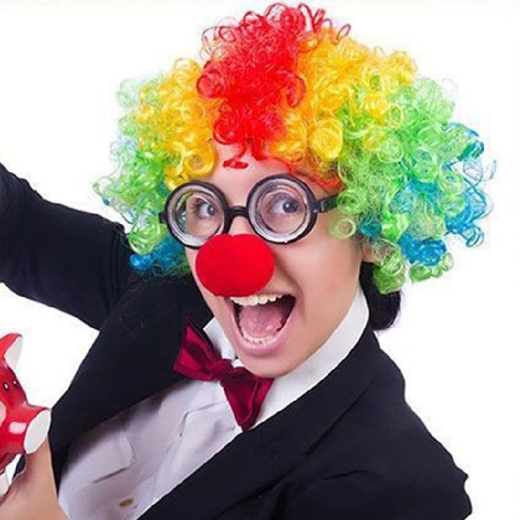 Halloween Jester Costumes Clown Courts Jester Hat Clown Nose Mardi Gras Jester Hat for Masquerades Carnivals Cosplay