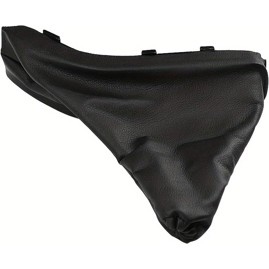 Black Elegant Dust-proof Car Handbrake Gaiter Cover In Black PU Leather For Car Parking Handbrake Boot Gaiter