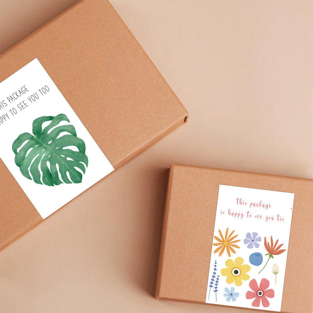 Bottle Custom Label Sticker Flowers Leaves Halloween X017