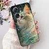 For Infinix Hot 30 5G Elegant Butterfly Cat Printed Phone Case For Infinix Hot30 5G X6832 Black Silicone Soft TPU Cases Bumpers