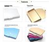 Available Aluminum Business Card Holder, Large Capacity, Portable & Unisex, Ideal for Exhibitions, Gifts, with Customizable Logo Options.