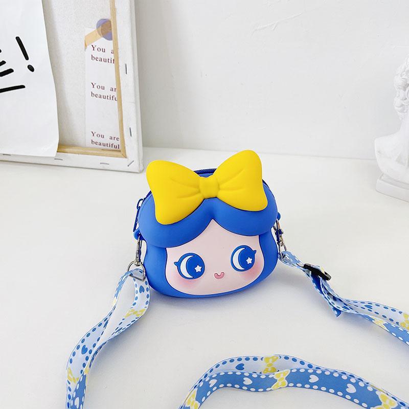 Wallet Cute Cute Kawaii Princess Crossbody Bag Silicone Coin Purse Waterproof Shoulder Bag Cartoon Wallet For Teen Girls Women
