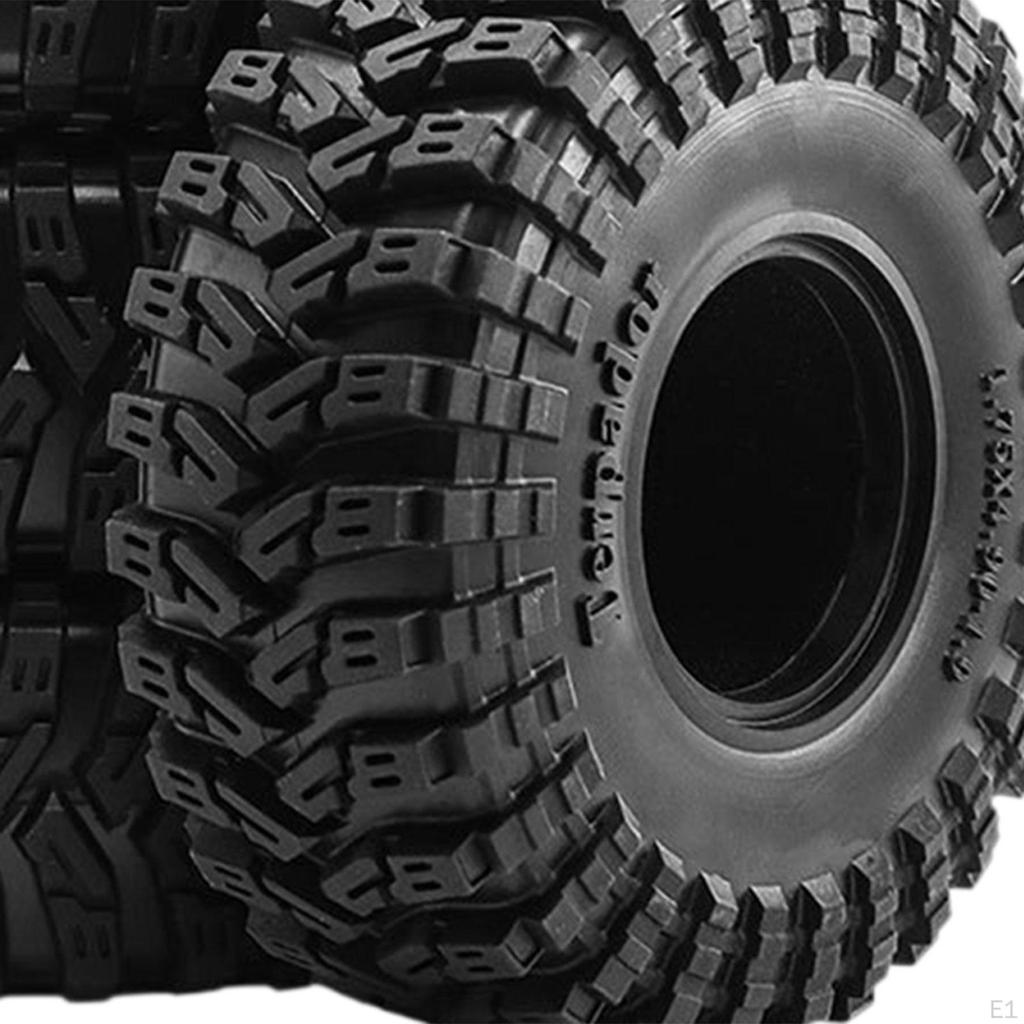4 Pieces 1.9" RC Crawler Tires Wheel Tyre Od 4.9inch Repair Parts Rubber for TRX4 TRX6 1/10