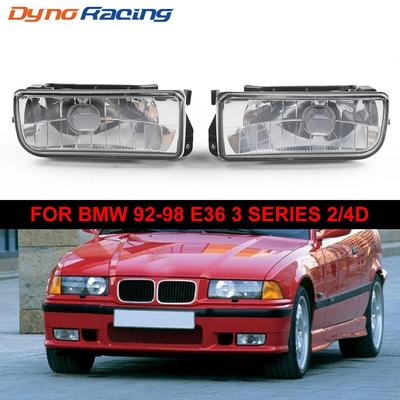 Sis Farları Lambaları Ön Kristal Şeffaf Lens BMW 92-98 E36 3 Serisi 2/4D Ampul Olmadan Sol + Sağ 63178357389 63178357390