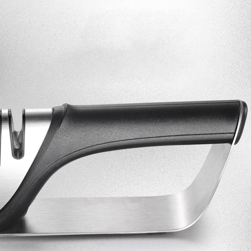 New Four-section Kitchen Handheld Knife Sharpener Stainless Steel Multifunctional Kitchen Knife Scissors Sharpening Stone