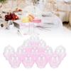 12 Set     Box Cake Stand Cupcake   Display Plate with Lid Party Supplies