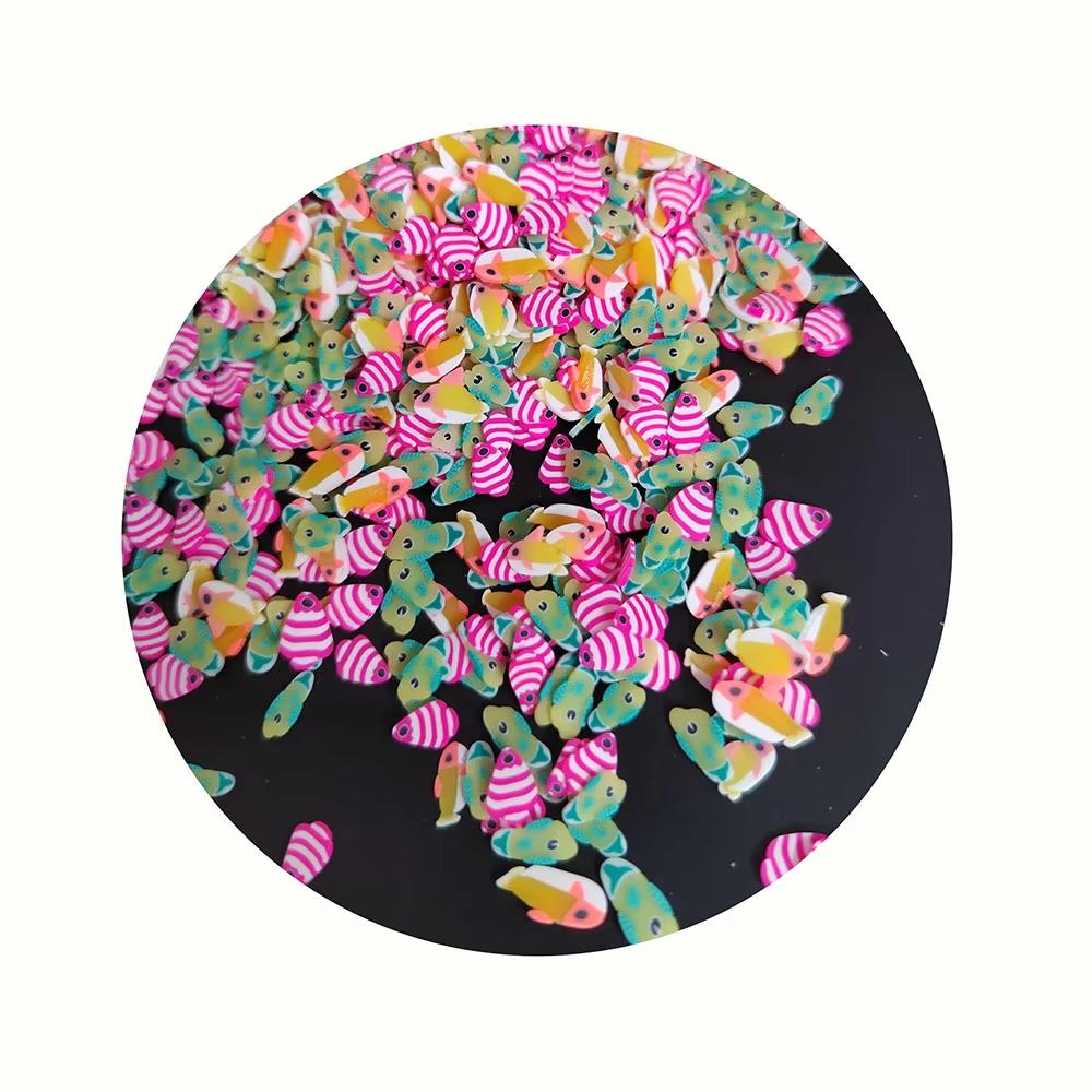 Hot Selling Clay Fish Polymer Slice Resin 3d Sea Animal Sprinkle for Crafts Making Phone Deco DIY 500g/bag