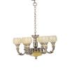 Realistic 1/12 Scale Miniature Chandelier Hanging Ceiling Light Model Figure For Life like Doll House Living Room Setup