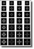 RT Diorama Solid Scale Balkenkreuz II Masking Stickers for Plastic Models 1/35 6-12mm (4 Types) (RTDSOLMRK009-35)