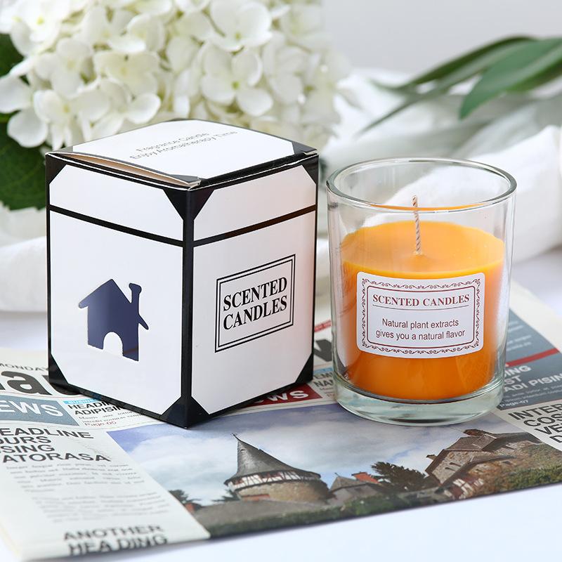 Glass Aromatherapy Candle Valentine's Day Bedroom Girl Without Indoor Incense Creative Handmade Gift Box Glass Cup