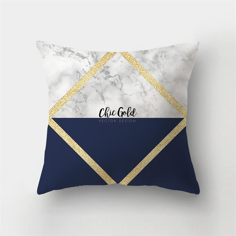 

45x45 см наволочка с абстрактным геометрическим принтом, мраморная наволочка, полиэстер, короткий плюшевый лоскутный диван, домашний декор, наволочка 40x40cm