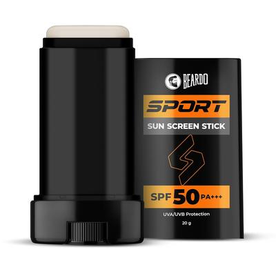 Sport Sunscreen Stick SPF 50 PA+++ Broad Spectrum UV Protection Easy Reapply No White Cast Hydrating 20 G