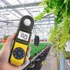 HP-881E Luxmeter Lumen Meter Handheld Light Calibrator with 270° Rotatable Detector, Measuring Range 0.1~300,000Lux